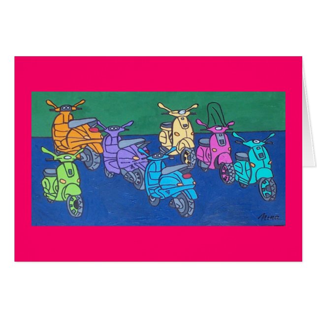 sju hälsningskort (Framsidan Horizontal)