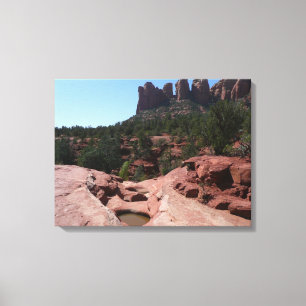 Sju Helig i Bassäng i Sedona Arizona Canvastryck