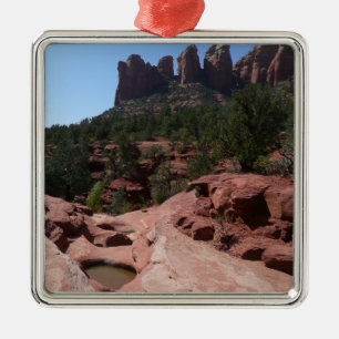 Sju Helig i Bassäng i Sedona Arizona Julgransprydnad Metall