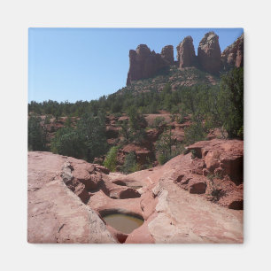 Sju Helig i Bassäng i Sedona Arizona Magnet