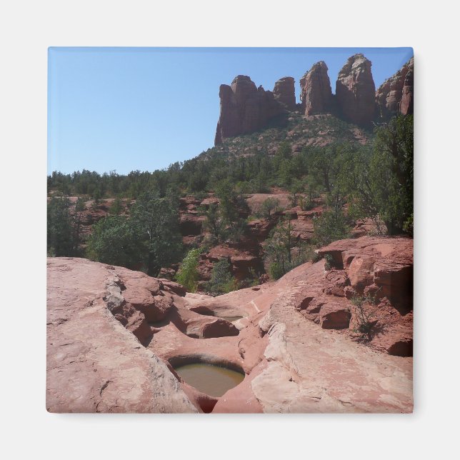 Sju Helig i Bassäng i Sedona Arizona Magnet (Framsidan)