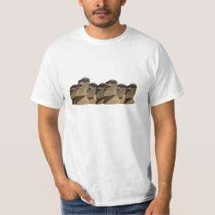 Sju höft Moai - värdera T-tröja T Shirt