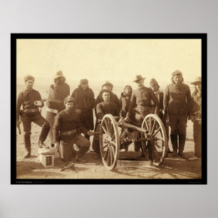 Sju indianer & 1st artilleri SD 1891 Poster