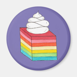 Sju Lagrar Retro Rainbow Gelatin Salad Dessert Magnet
