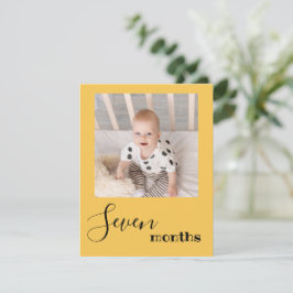 Sju månaders fotopatkort för första födelsedag