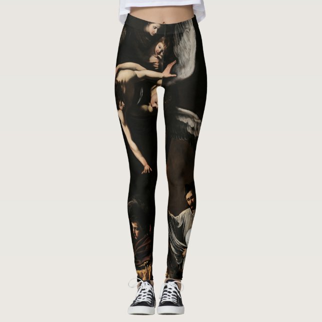 Sju Mercy-verk (Caravaggio) Leggings (Framsida)