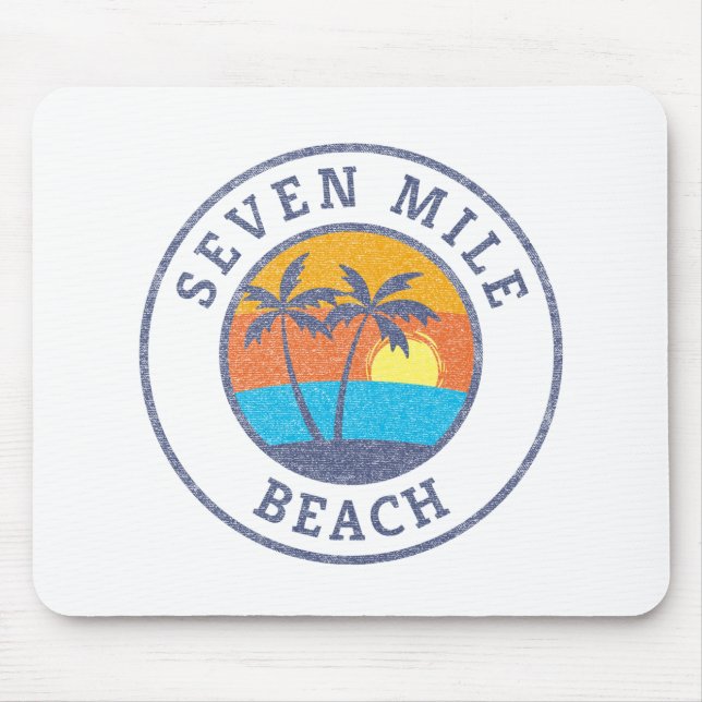 Sju Mile Beach, Grand Cayman Faded Classic Stil Musmatta (Framsidan)