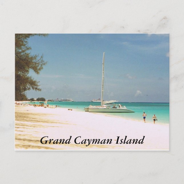 Sju Mile Beach, Grand Cayman Island Vykort (Framsida)