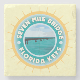 Sju Mile Bridge Florida Nycklar Stenunderlägg