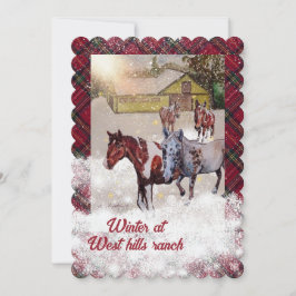 Sju och nokamisvintern vid väster ranch inbjudningar