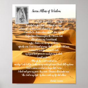 Sju Pillars i Wisdom om T E-dikt Poster