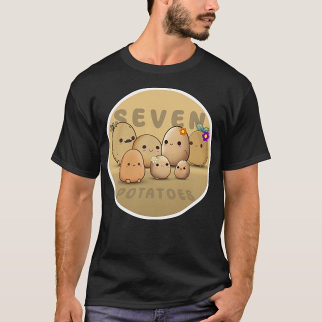 Sju potatis T-Shirt (Framsida)