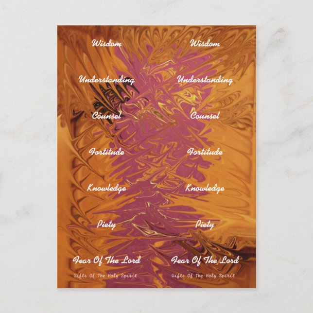 Sju presenter - BOOKMARK Vykort (Framsida)