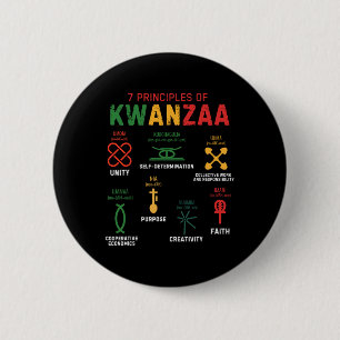 Sju principer för Kwanzaa Lycklig Kwanzaa 3 Knapp