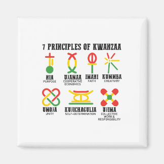 Sju principer för Kwanzaa proud African American Magnet