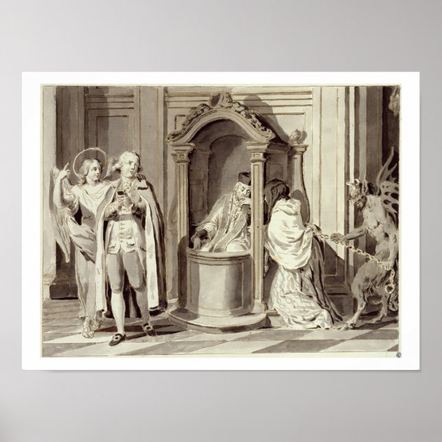 Sju Sacraments: Confession, 1779 (penna, brun) Poster (Framsidan)