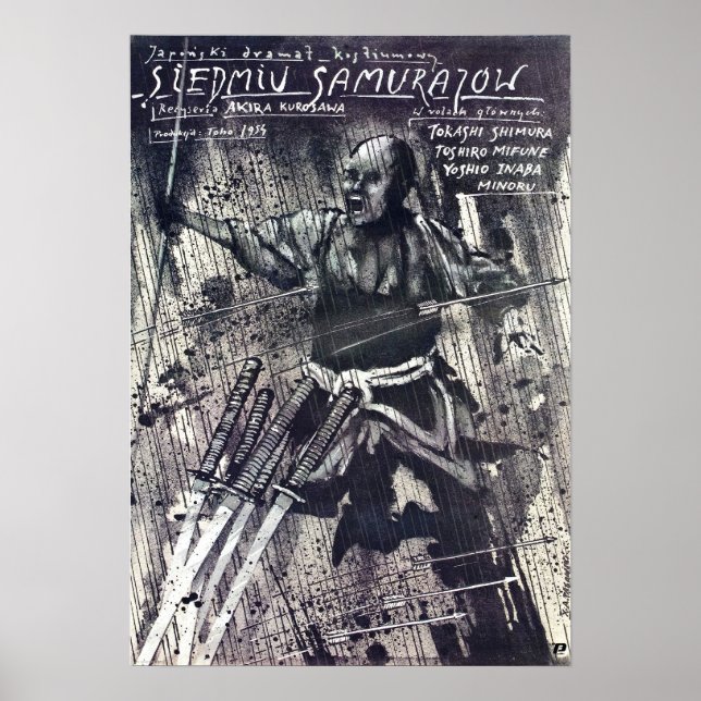 Sju Samurai-filmer Poster (Framsidan)