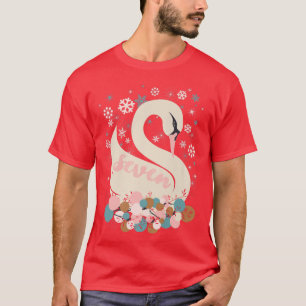 Sju Svanar A Swimming 12 dagar julvinter T Shirt