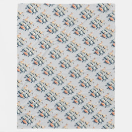 Sju Svanar A Swimming cut-out Stencil-Stil 2 Fleecefilt