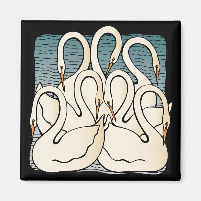 Sju Svanar a Swimming Magnet (Framsidan)