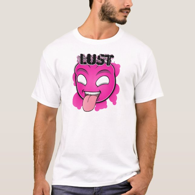 Sju syndar ansikten - lusta t shirt (Framsida)