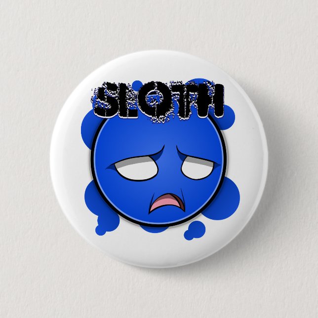Sju syndar ansikten - Sloth Knapp (Framsida)