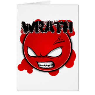 Sju syndar ansikten - vrede hälsningskort