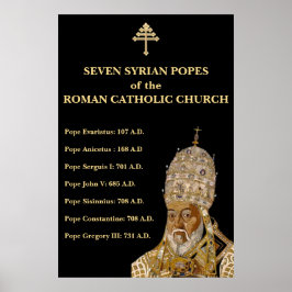 Sju syriska påvar i den romersk-katolska kyrkan poster