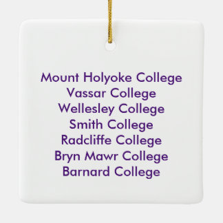 Sju systrar smyckar tillsammans julgransprydnad keramik