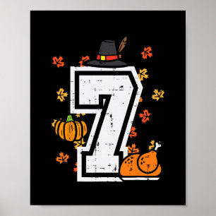 Sju Thanksgiving 6 7 Matchande 67 Meme Män Kvinnor Poster