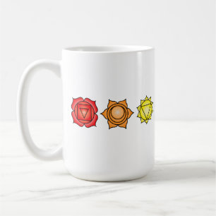 Sju Vågrät Chakras Kaffemugg
