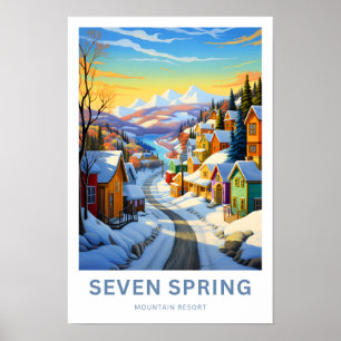Sju Vår-avlämningsreseutskrift Poster