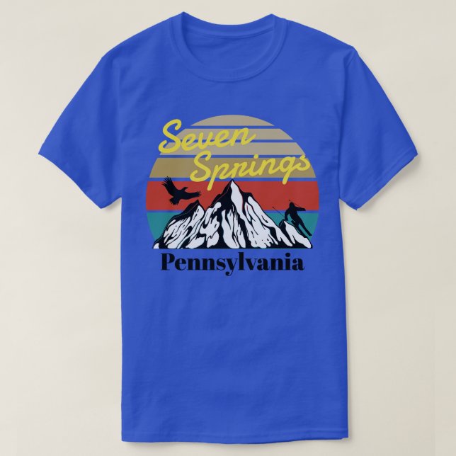 Sju Vår ski Pennsylvania 1 T Shirt (Design framsida)