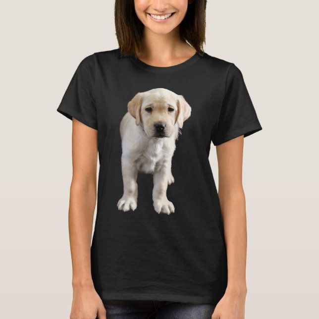 Sju veckor gammal Gult Labrador Puppy T Shirt (Framsida)