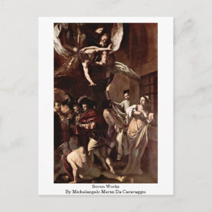 Sju verk av Michelangelo Merisi Da Caravaggio Vykort