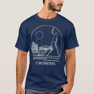 Sju Wonders Board Game Design - Tabletop T Shirt