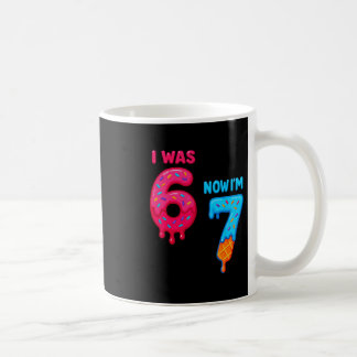 Sjuårsgeburtstag jag var 6 nu är jag 7 67 Ice C Kaffemugg