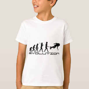Sjubdyver dyving Vatten sport Evolution Art Tee