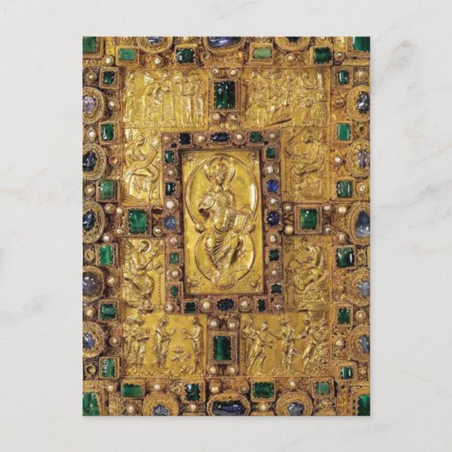 Sjudtäcke - Codex Aureus of St. Emmeram Vykort (Framsida)