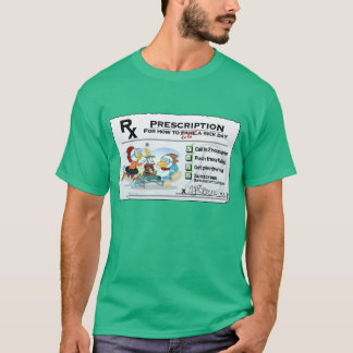 Sjuk dag - lampglaset blir rädd manar utslagsplats t shirt