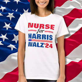 Sjuk för Harris Walz Red Blue T Shirt