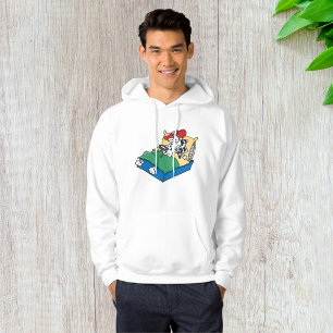 Sjuk Hund I Säng Hoodie