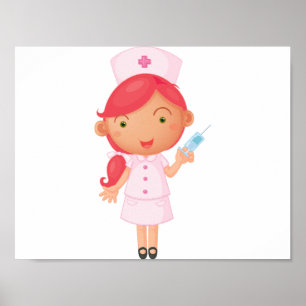 Sjuk med Nål Poster