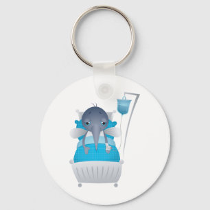 Sjuk Mosquito in Hospital Keychain Nyckelring