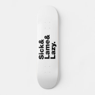 Sjuk och lam & Lazy. Mini Skateboard Bräda 18,5 Cm