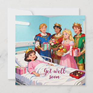 Sjuk prinsessa på sjukhus med besökare 1