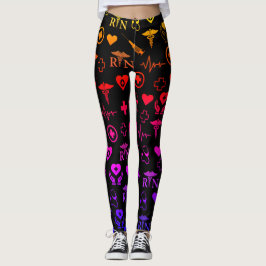 Sjuk RN Medical Black Multi Leggings