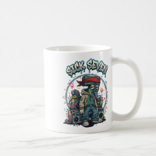 Sjuk Seven 67 Graffiti Meme Sex Sju Kul Gata U Kaffemugg