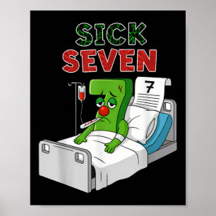 Sjuk Seven 67 Kostym Kul 6 7 Meme Ordlek Design Poster