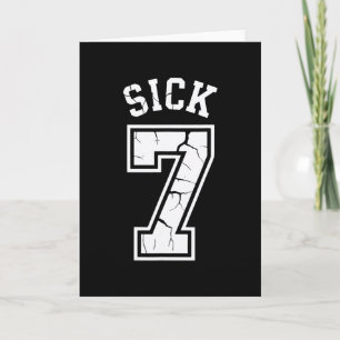 Sjuk Seven Meme T-shirt Sex Sju Kul Kort